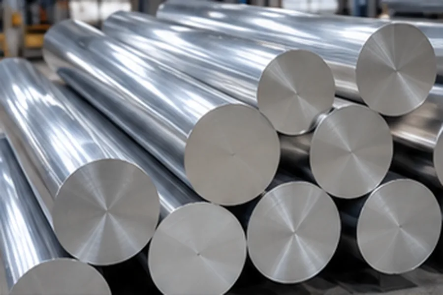 Aluminium Billet – Aluminium Products | ZEDEXMART – stack of aluminium extrusion billets