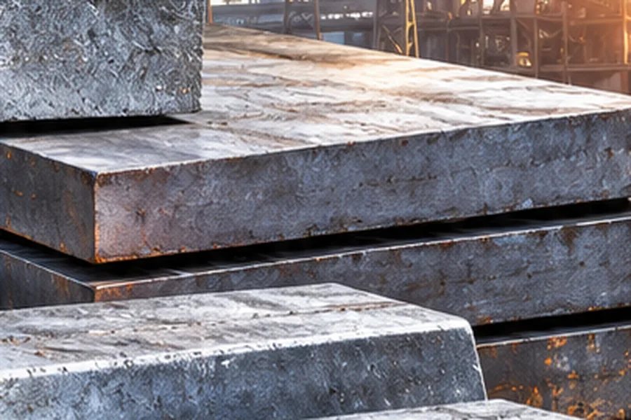 Steel Slabs Steel Slabs – Semi Finished Steel | ZEDEXMART – stack of thick semi-finished steel slabs