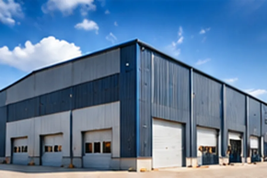 Warehouse Construction – Building Construction | ZEDEXMART – steel warehouse building with loading shutters